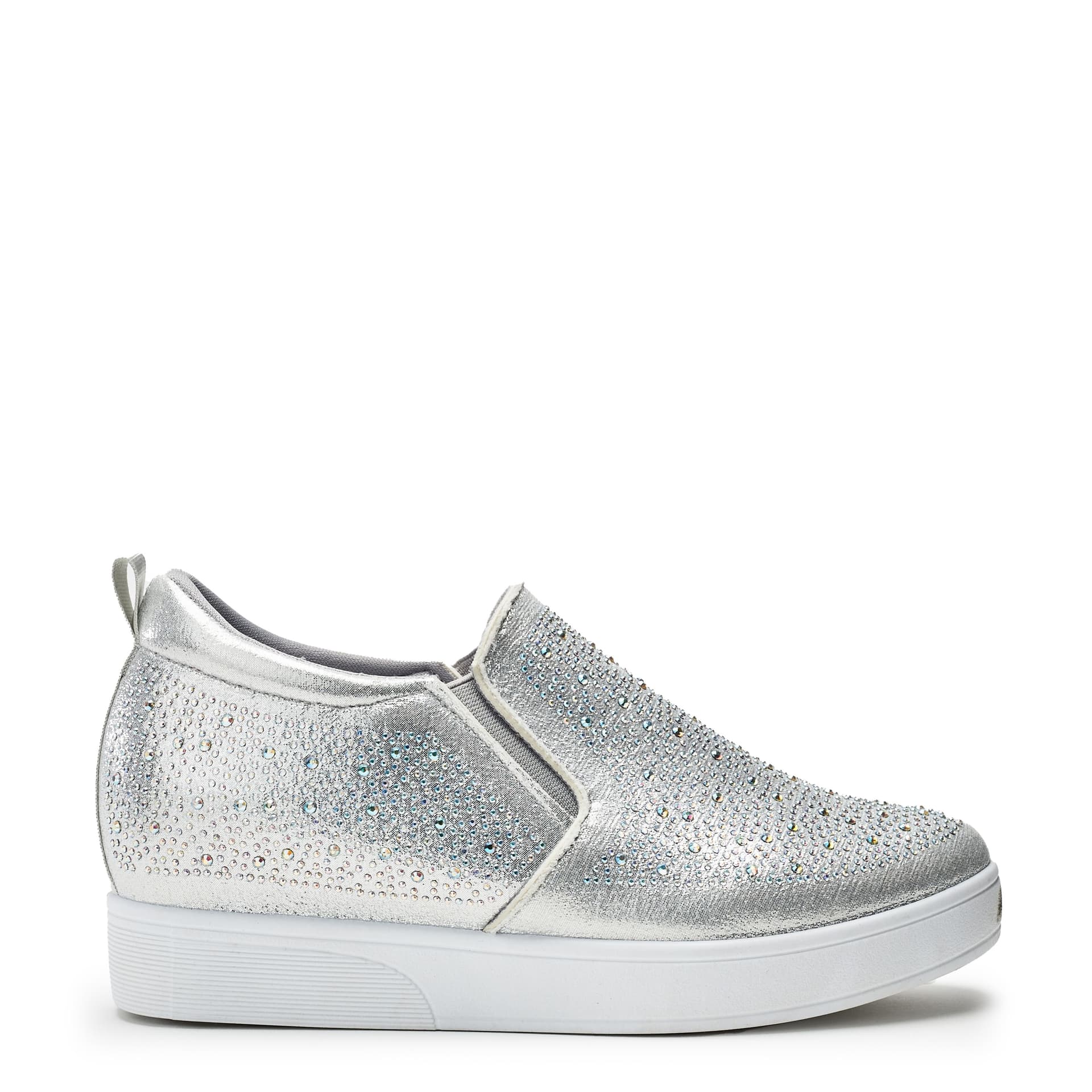 b.soleful b.soleful Women's 'Liila' Textile Trainers in Silver
