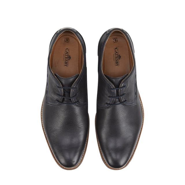 Catesby Catesby Men's Lichfield Leather Lace up Shoe in Blue - 3