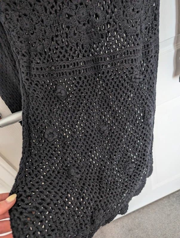 ASOS ASOS black crochet dress UK10