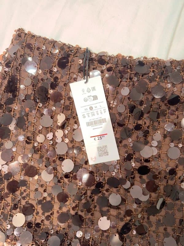 Bershka Bershka brown sequin skirt