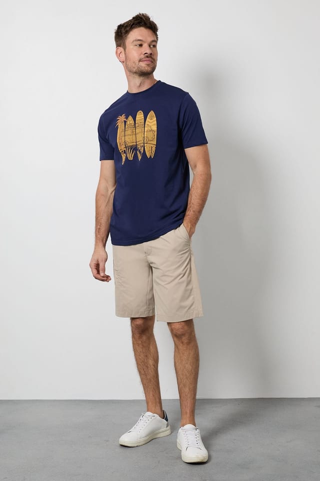 Maine Maine Men's Navy Surf & Camper Printed T-Shirt - 2