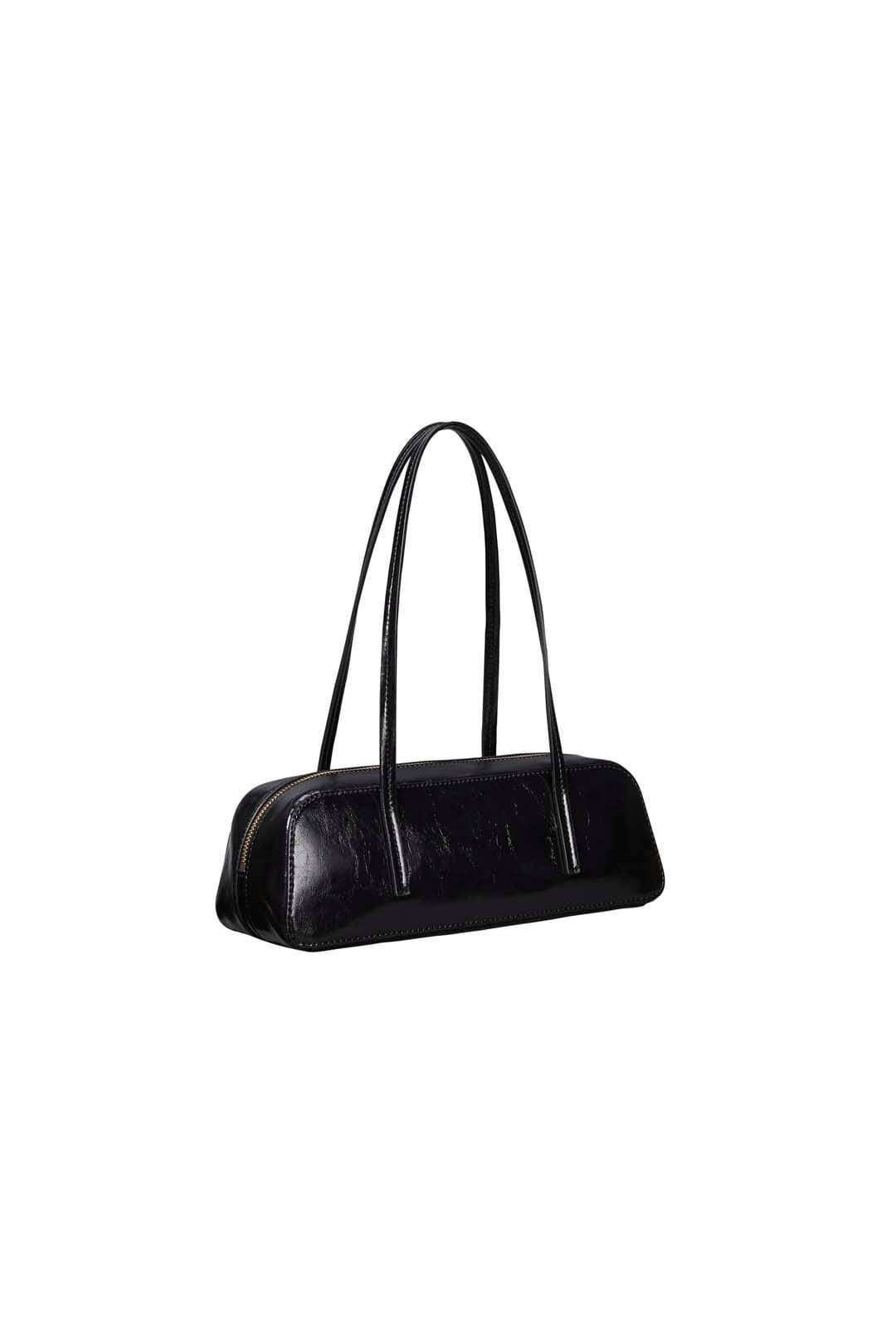 Calvin Klein Calvin Klein Women's Foil Logo Glossy Bauletto Bag Black