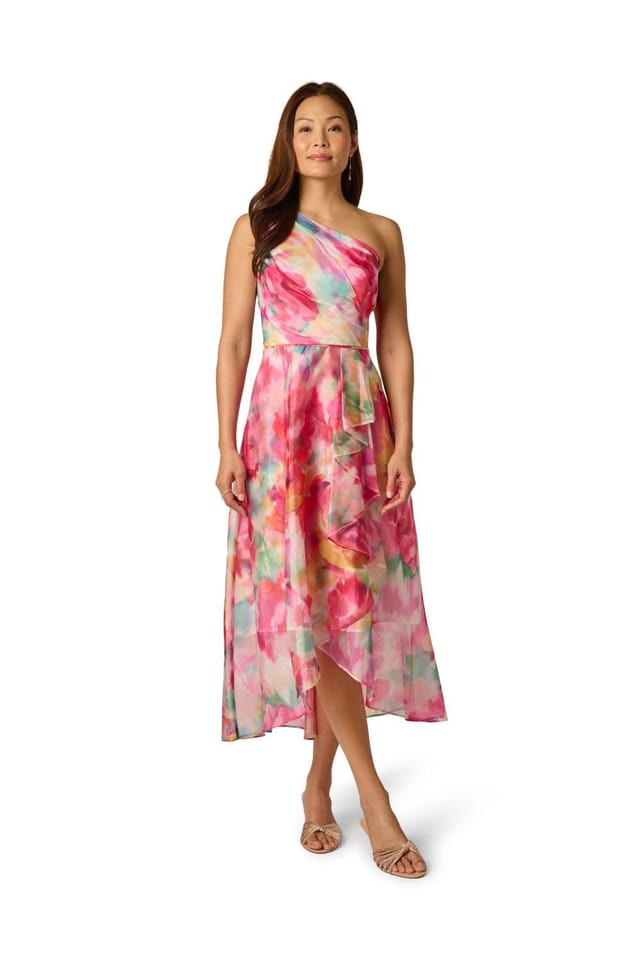 Adrianna Papell Adrianna Papell Women's Printed High-Low Dress - 2