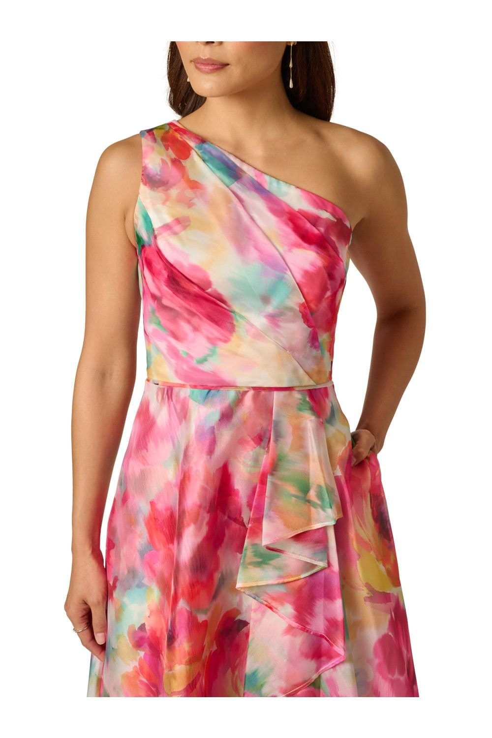 Adrianna Papell Adrianna Papell Women's Printed High-Low Dress - 4
