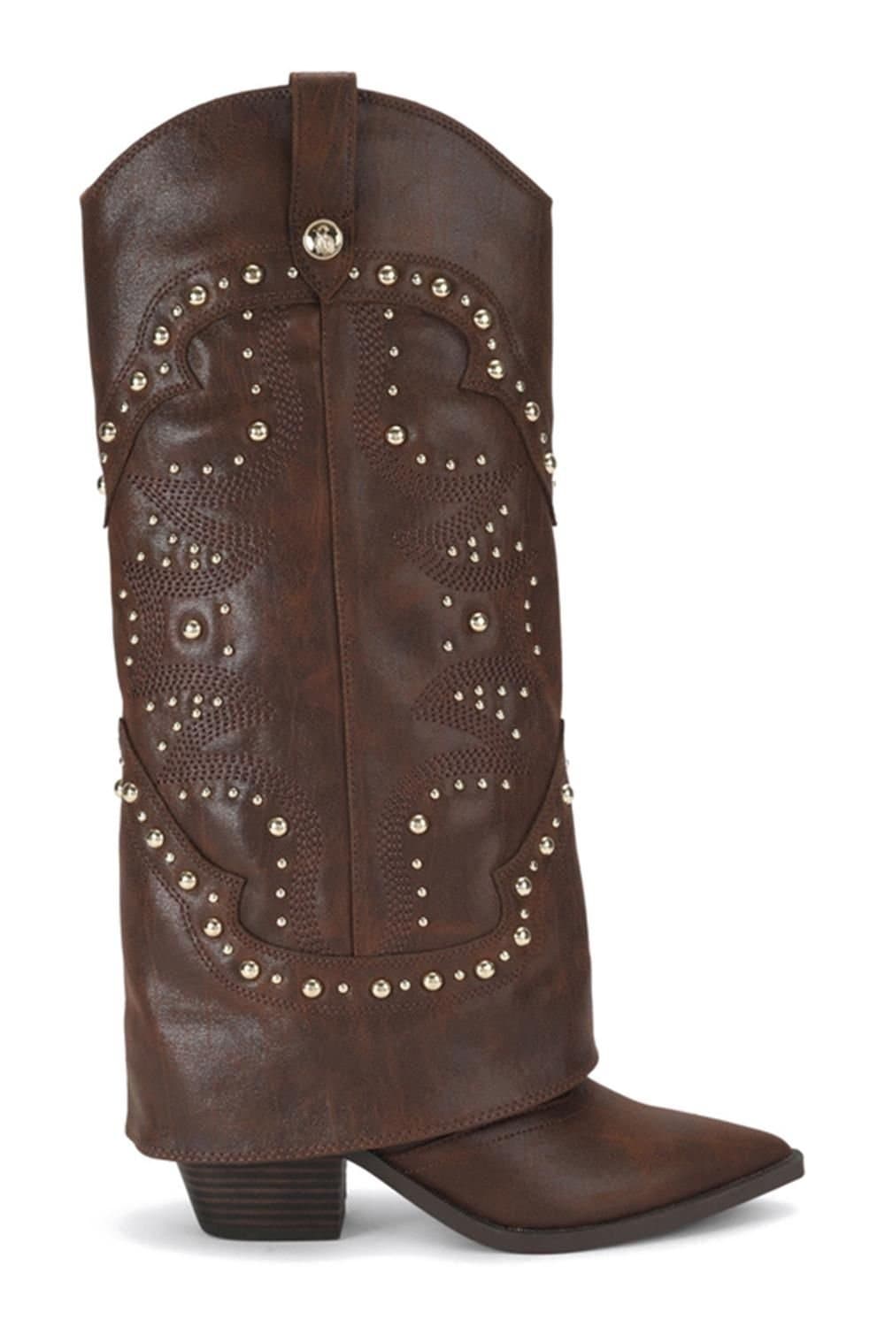 Steve Madden STEVE MADDEN Women's 'Stagecoach Dark Brown Leather' Boots