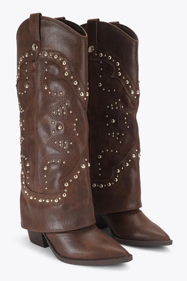 Steve Madden STEVE MADDEN Women's 'Stagecoach Dark Brown Leather' Boots - 2