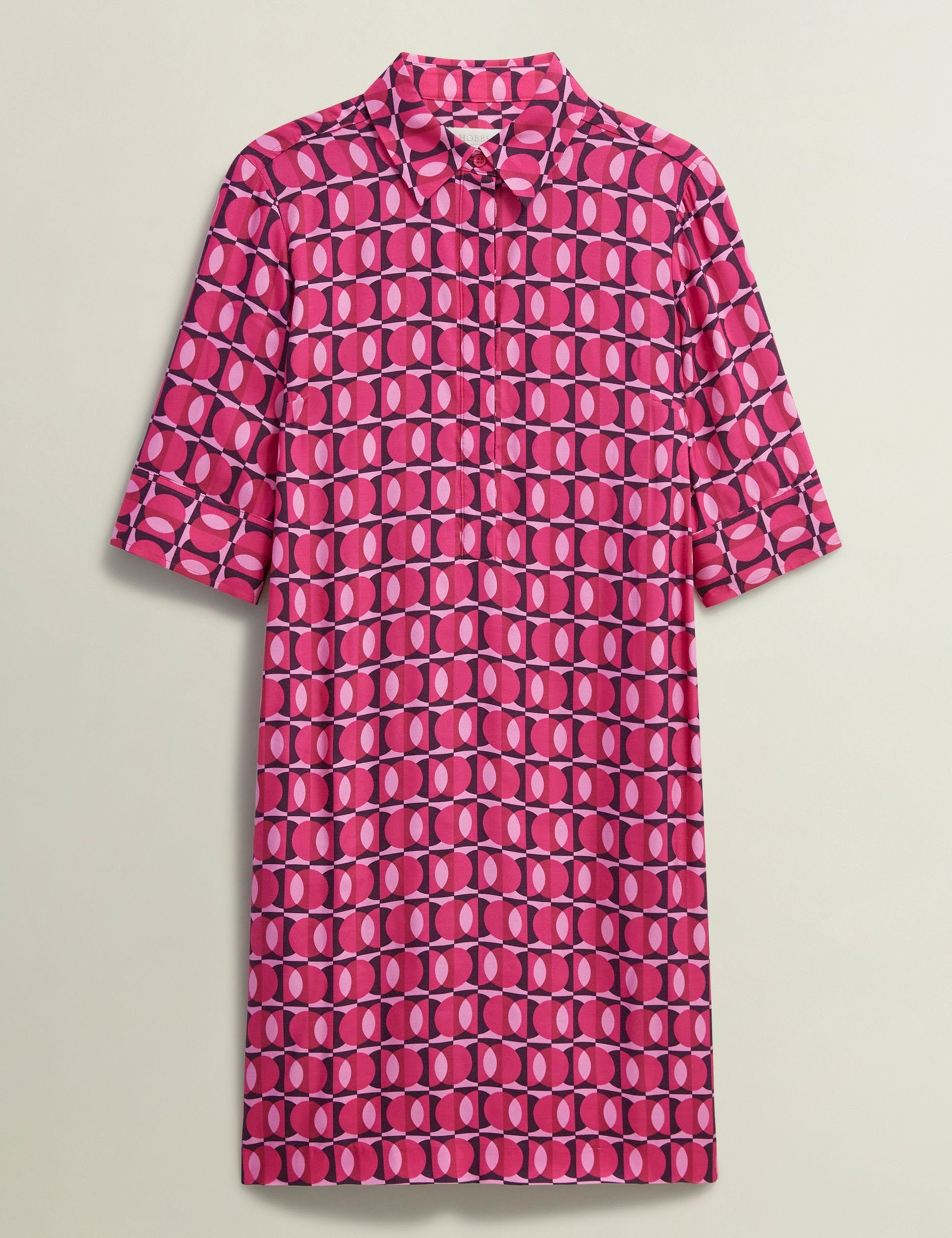 Hobbs London Hobbs London Women's Marciella Printed Mini Dress in Fuchsia - 2