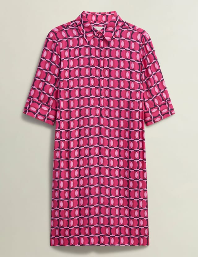 Hobbs London Hobbs London Women's Marciella Printed Mini Dress in Fuchsia - 2
