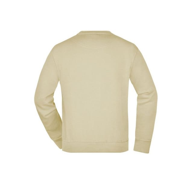 James and Nicholson James and Nicholson Men's Workwear Sweatshirt in Stone - 2