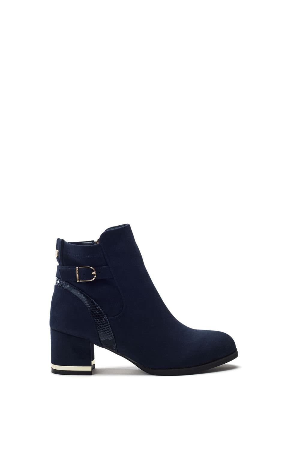Moda In Pelle Moda In Pelle Women's 'Peyari' Alcantara Ankle Boots in Navy