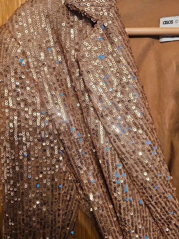 ASOS Gold Sequin Blazer ASOS Size 16