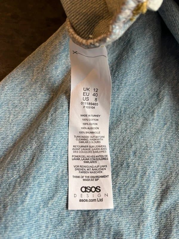 ASOS ASOS light denim dungarees