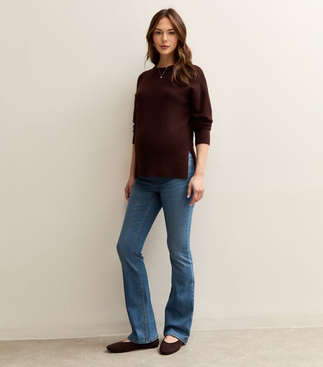 New Look Women's Maternity Blue Over Bump Bootcut Jeans New Look - 3