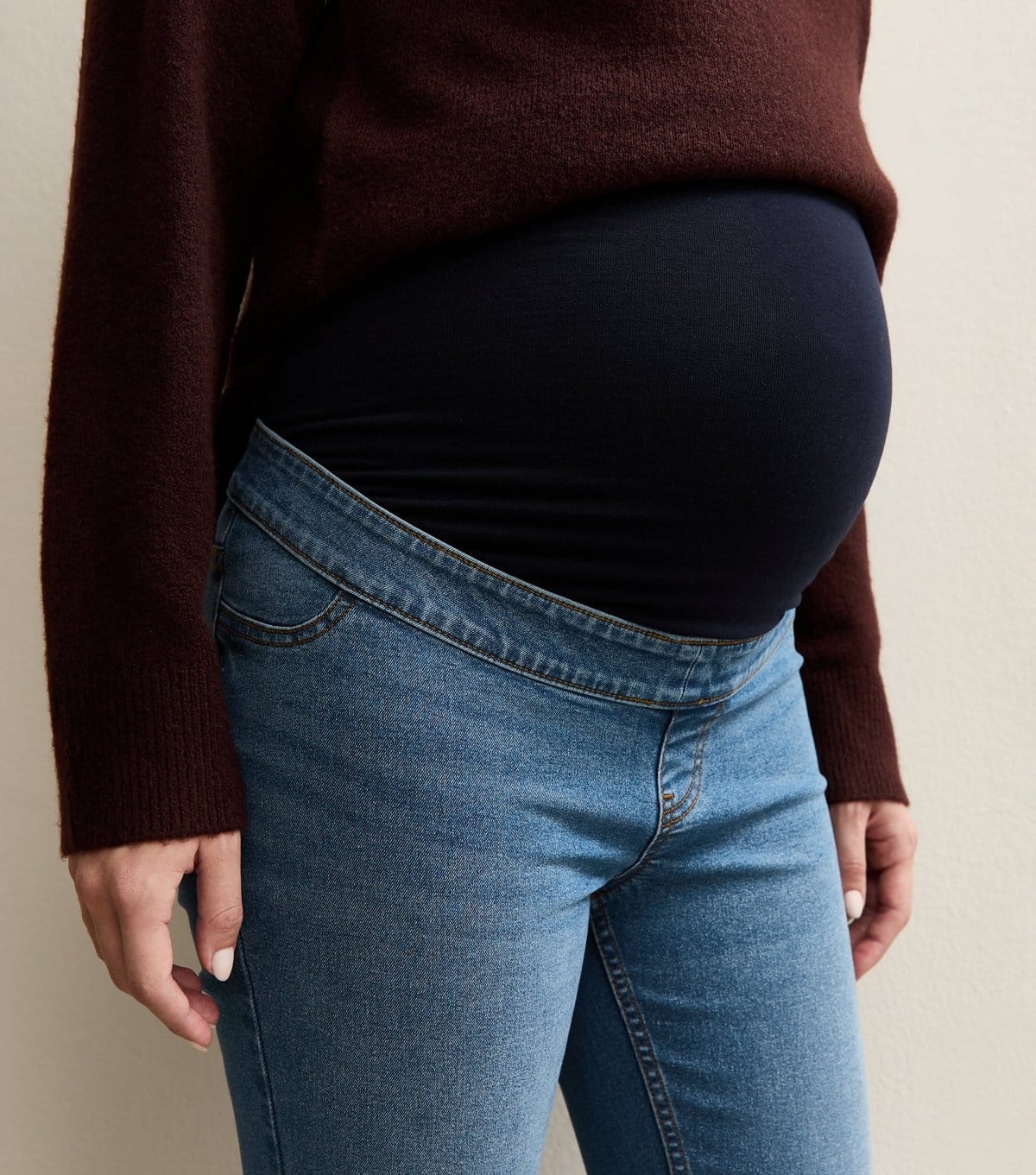 New Look Women's Maternity Blue Over Bump Bootcut Jeans New Look - 4