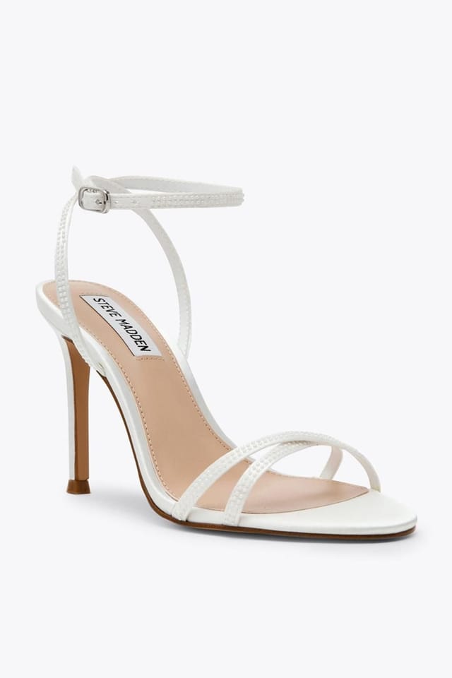 Steve Madden STEVE MADDEN Women's 'Jypsey Cnp Ip3' Fabric Heels in White - 2