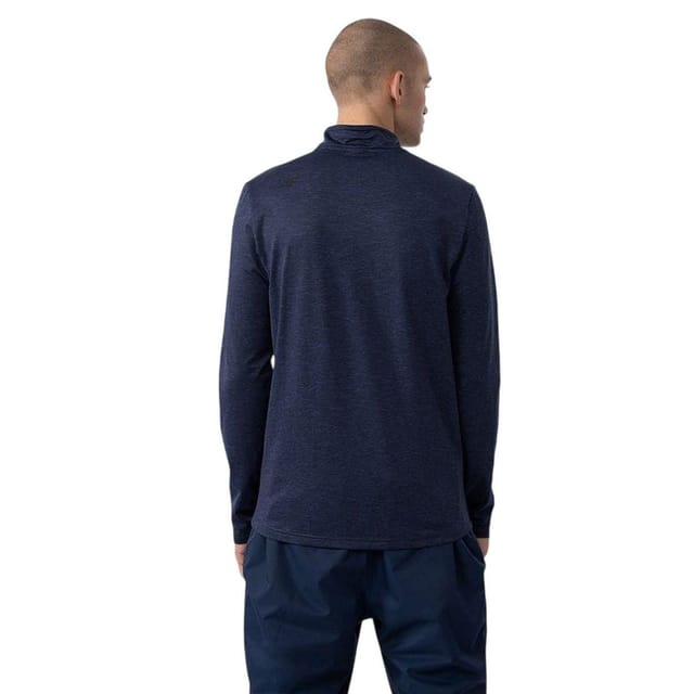 4F 4F Men's AW23UBRUM036 Brushed Thermoactive Sweatshirt in Navy - 2