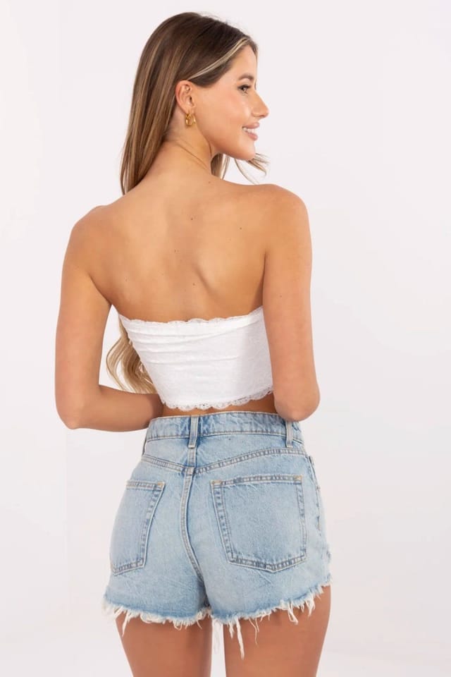 Love Lace Love Lace Women's Everyday Sleeveless Lace Top with Lining in White - 3
