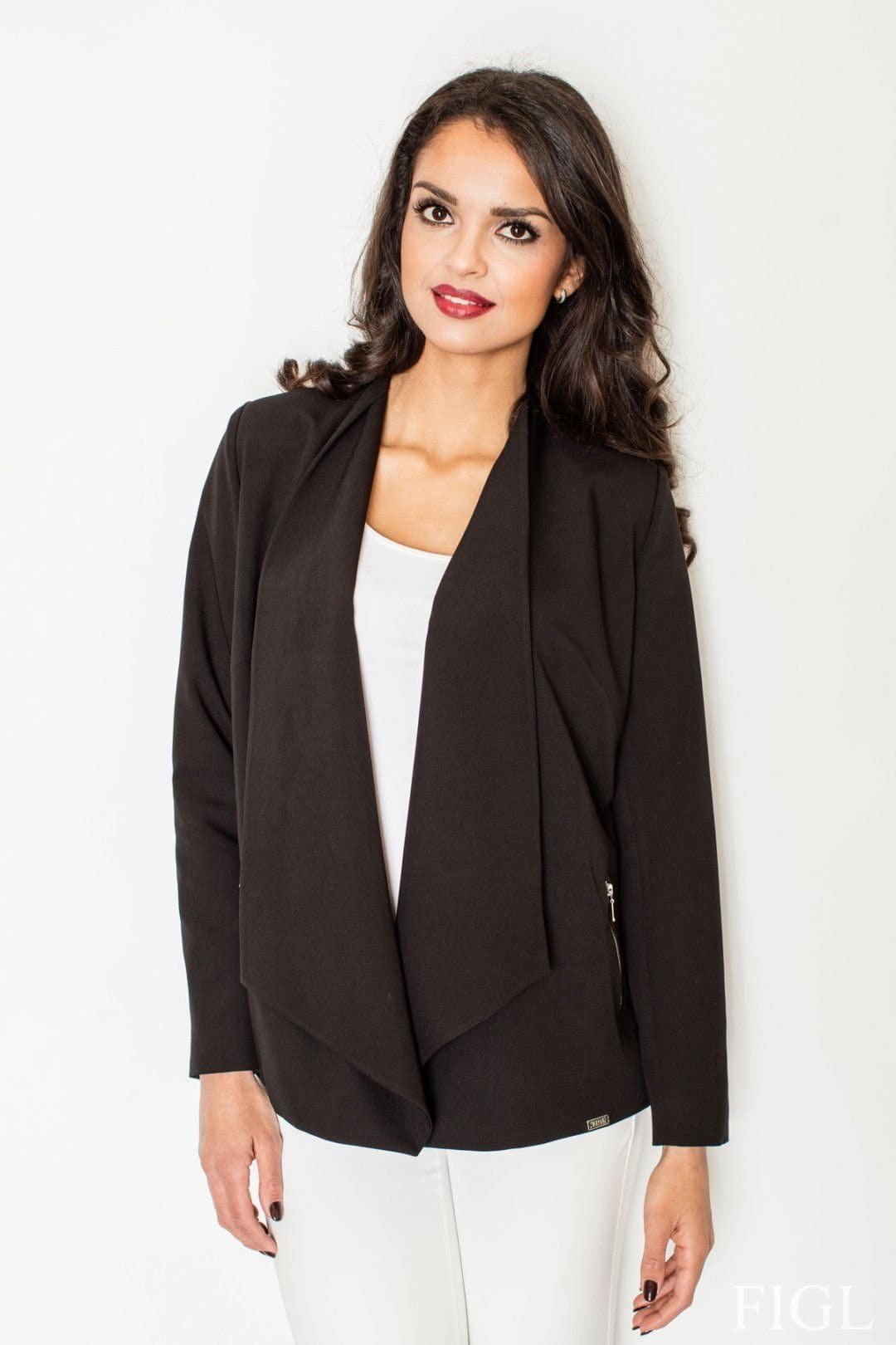 Love Lace Love Lace Black Lightweight Utility Jacket with Hood