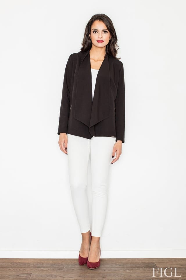 Love Lace Love Lace Women's Lightweight Utility Jacket with Hood in Black - 2