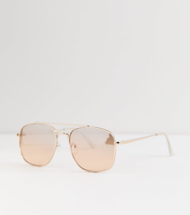 New Look Orange Lens Aviator Sunglasses New Look - 2