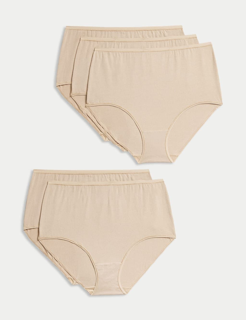 Marks & Spencer M&S 5pk Cotton Modal Rich Full Briefs Rose Quartz