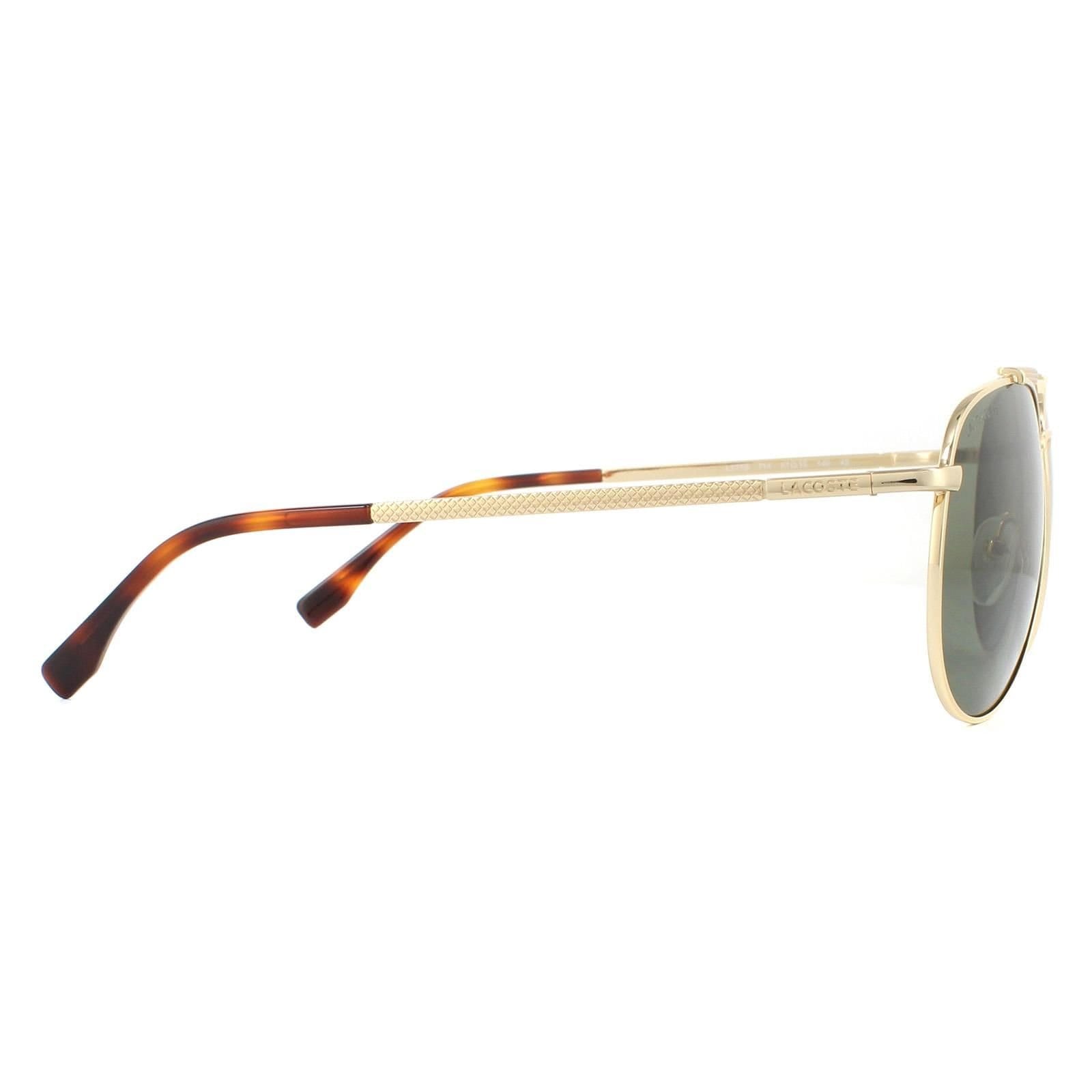 Lacoste Lacoste Men's Aviator Gold Grey Sunglasses - 4