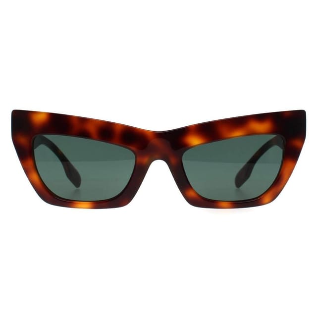 Burberry Burberry Women's Cat Eye Light Havana Dark Green BE4405 in Brown - 2