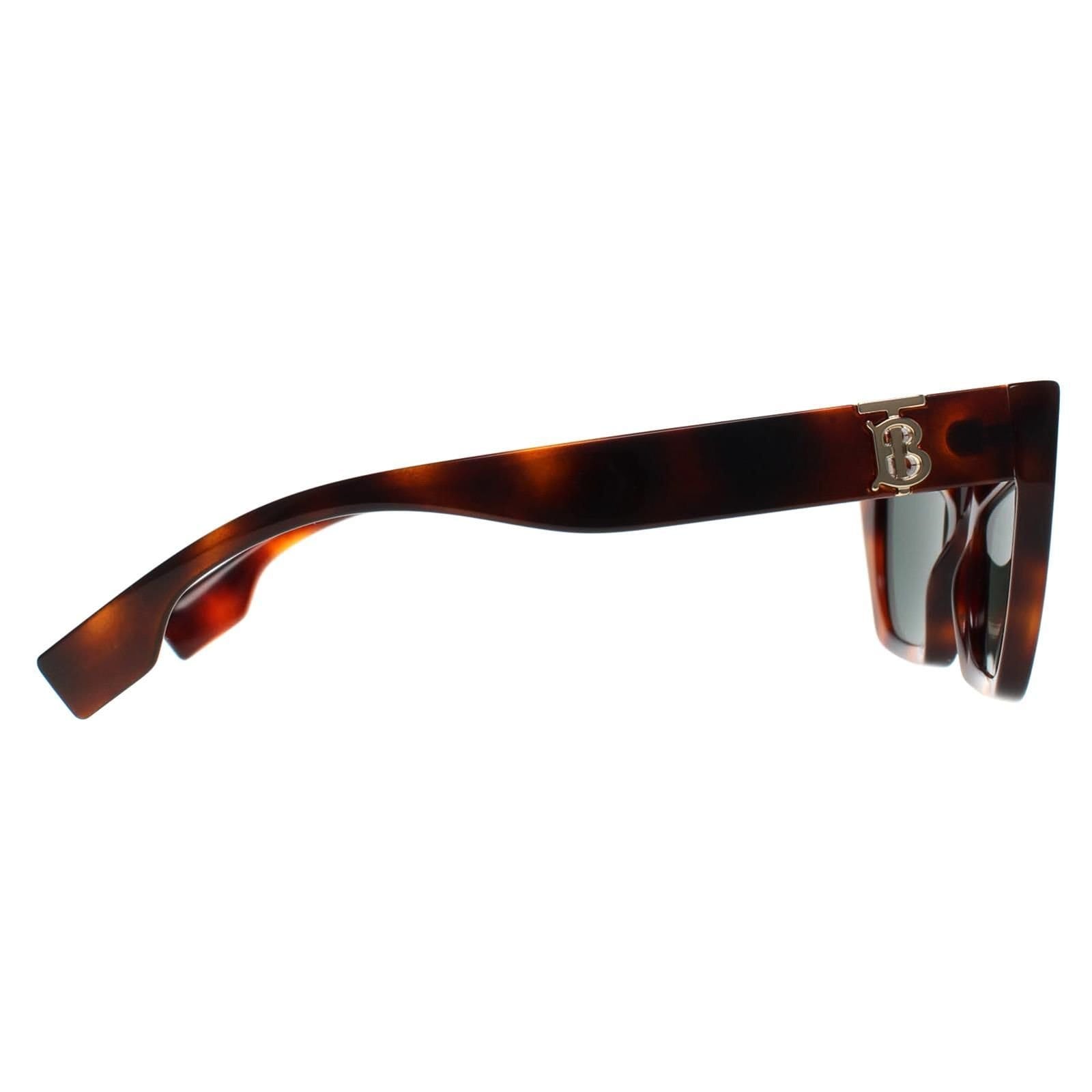 Burberry Burberry Women's Cat Eye Light Havana Dark Green BE4405 in Brown - 4
