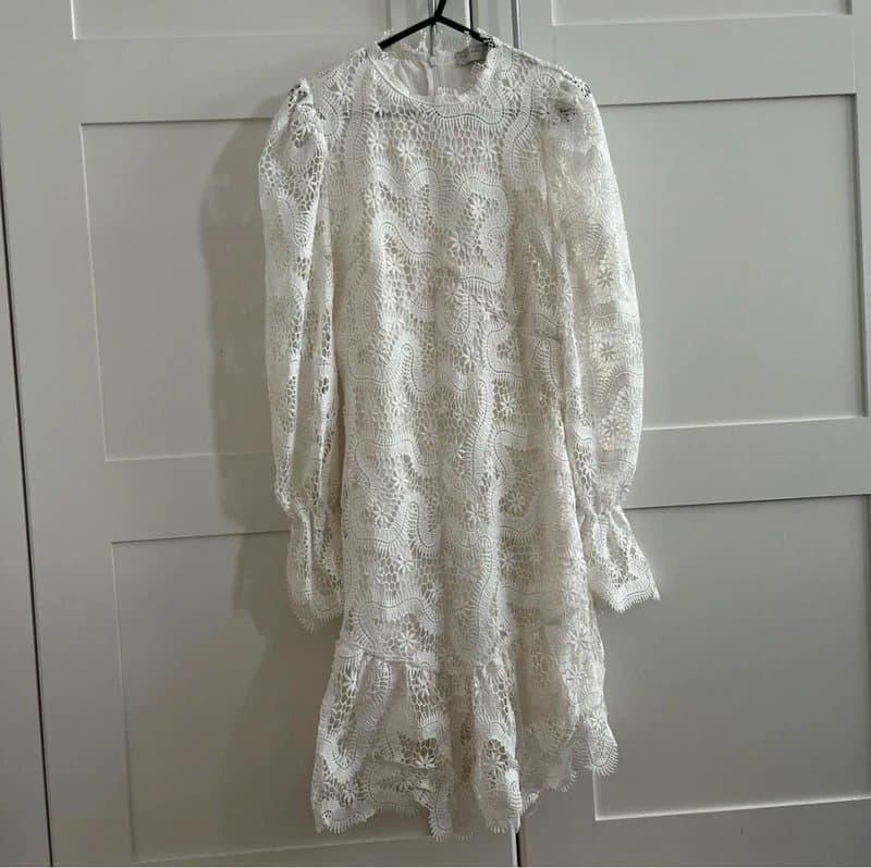 Never Fully Dressed Never fully Dressed white crochet dress - Size 6