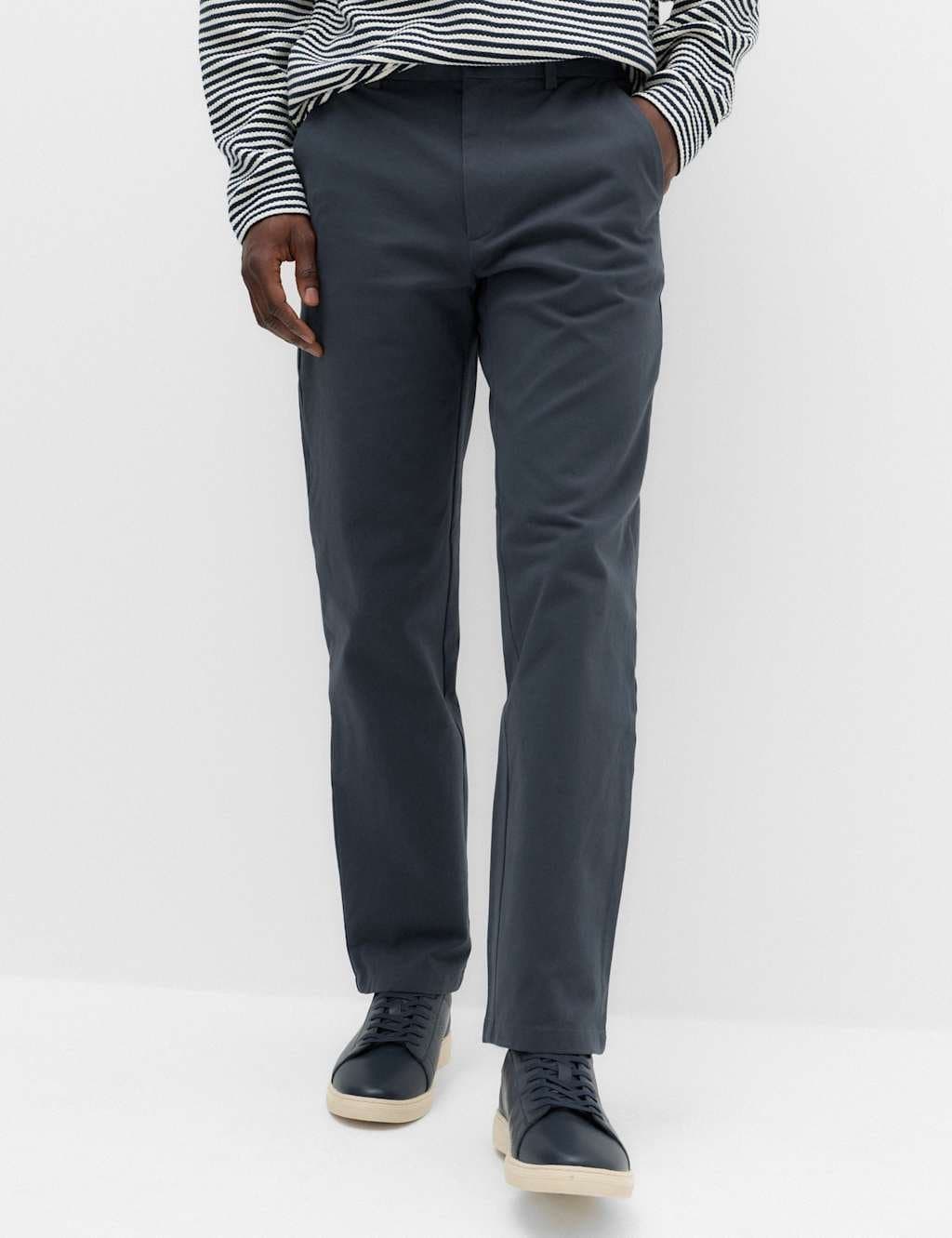 Marks & Spencer M&S The Ultimate Regular Fit Chinos Dark Slate