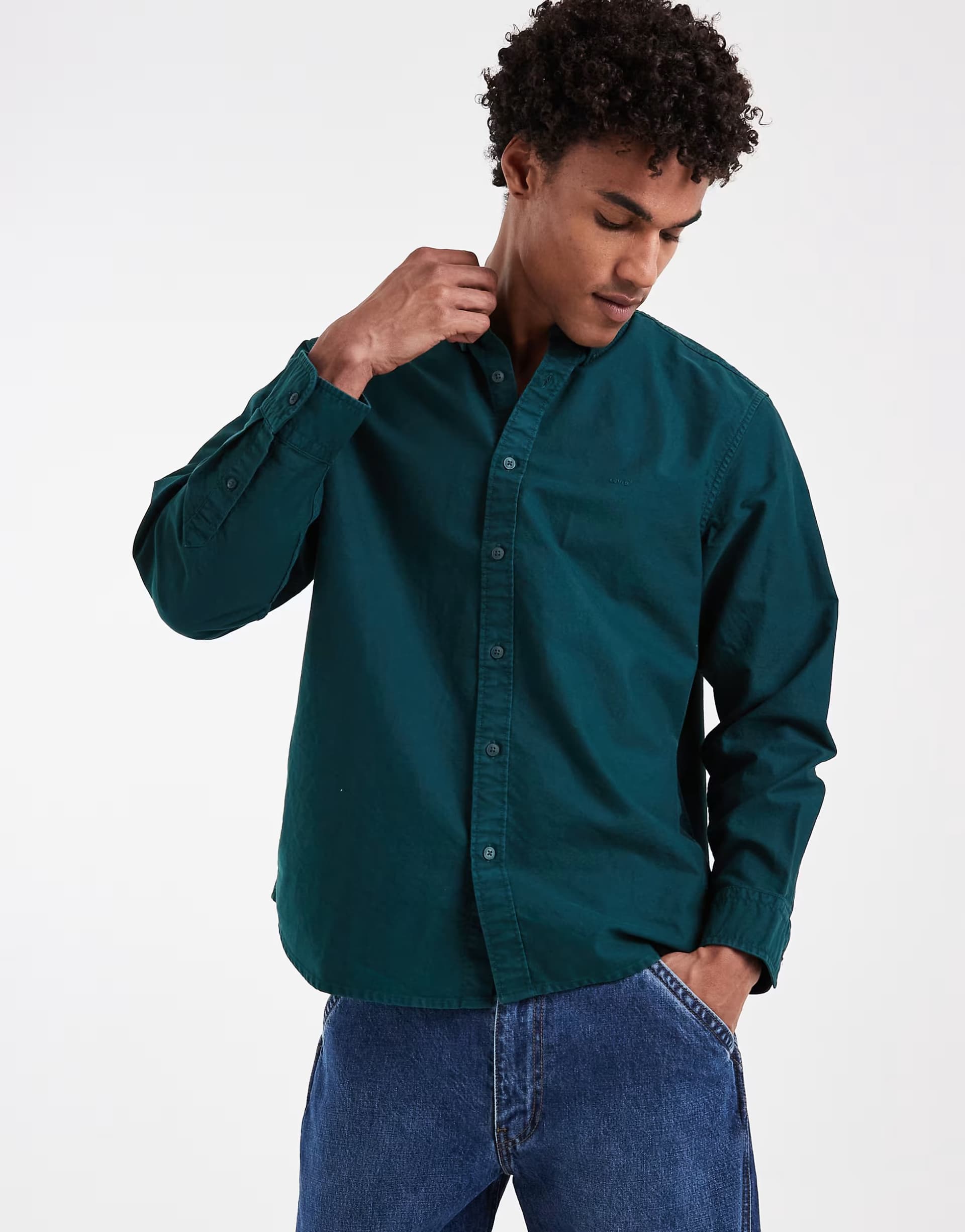 ASOS Levi's authentic button down shirt in green