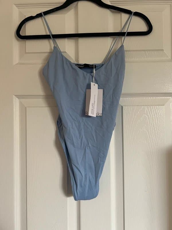 Bershka Bershka women’s blue bodysuit small