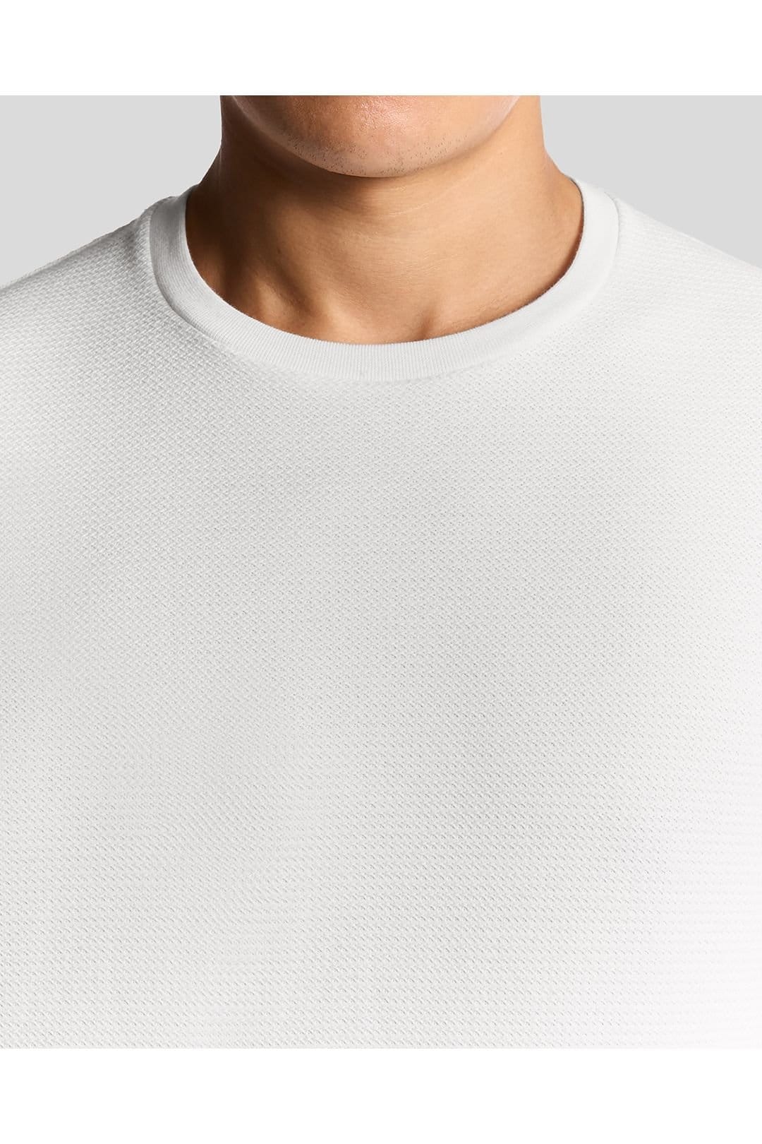 Lyle & Scott Lyle & Scott Men's Jacquard Dobby T-Shirt White - 4