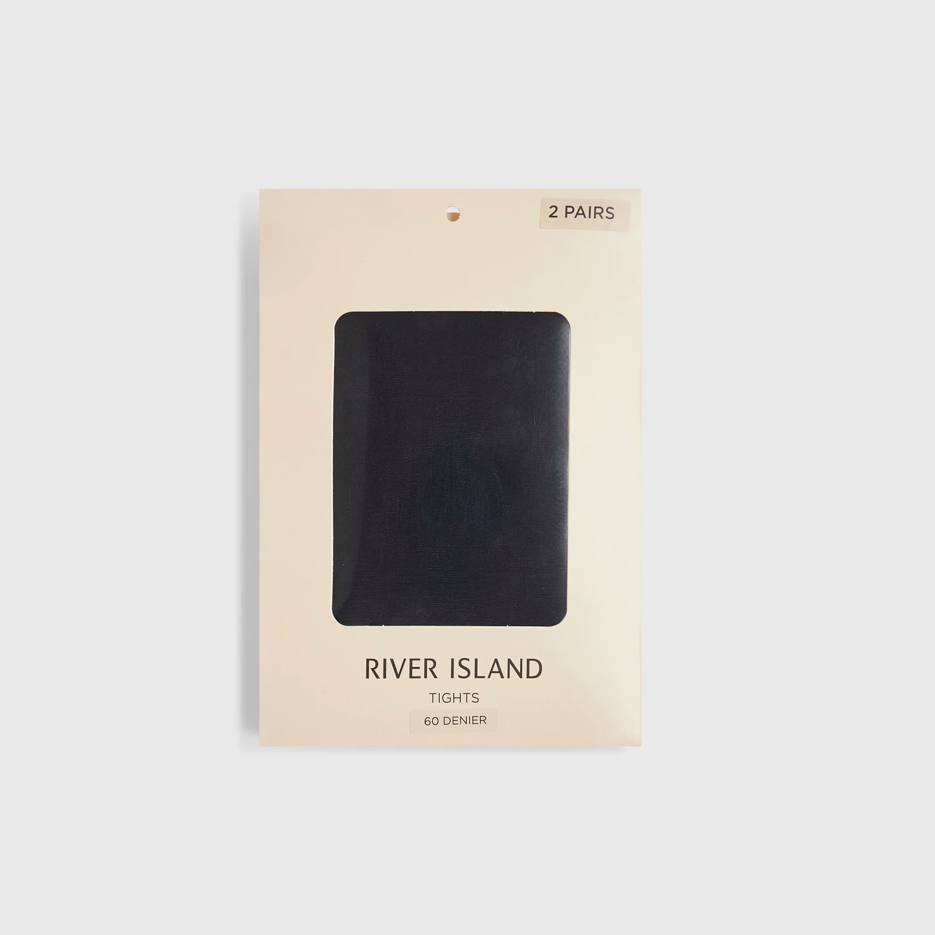 River Island River Island Womens Black 60 Denier Tights 2 Pack