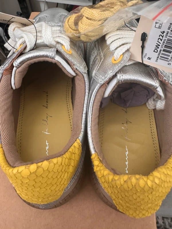 Never Fully Dressed Never fully dressed silver trainers size 5 BNWT