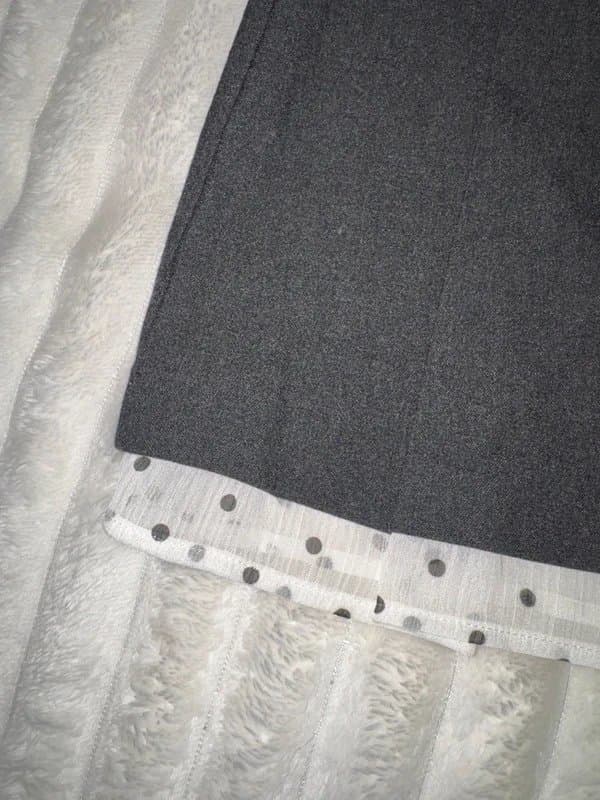 H&M Polka dot lined pleated mini skirt