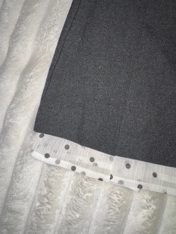 H&M Polka dot lined pleated mini skirt - 1