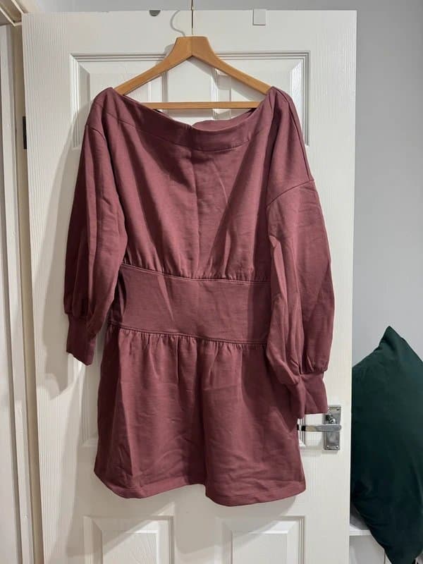 ASOS ASOS Design Mauve Pink Smock Dress – UK 18