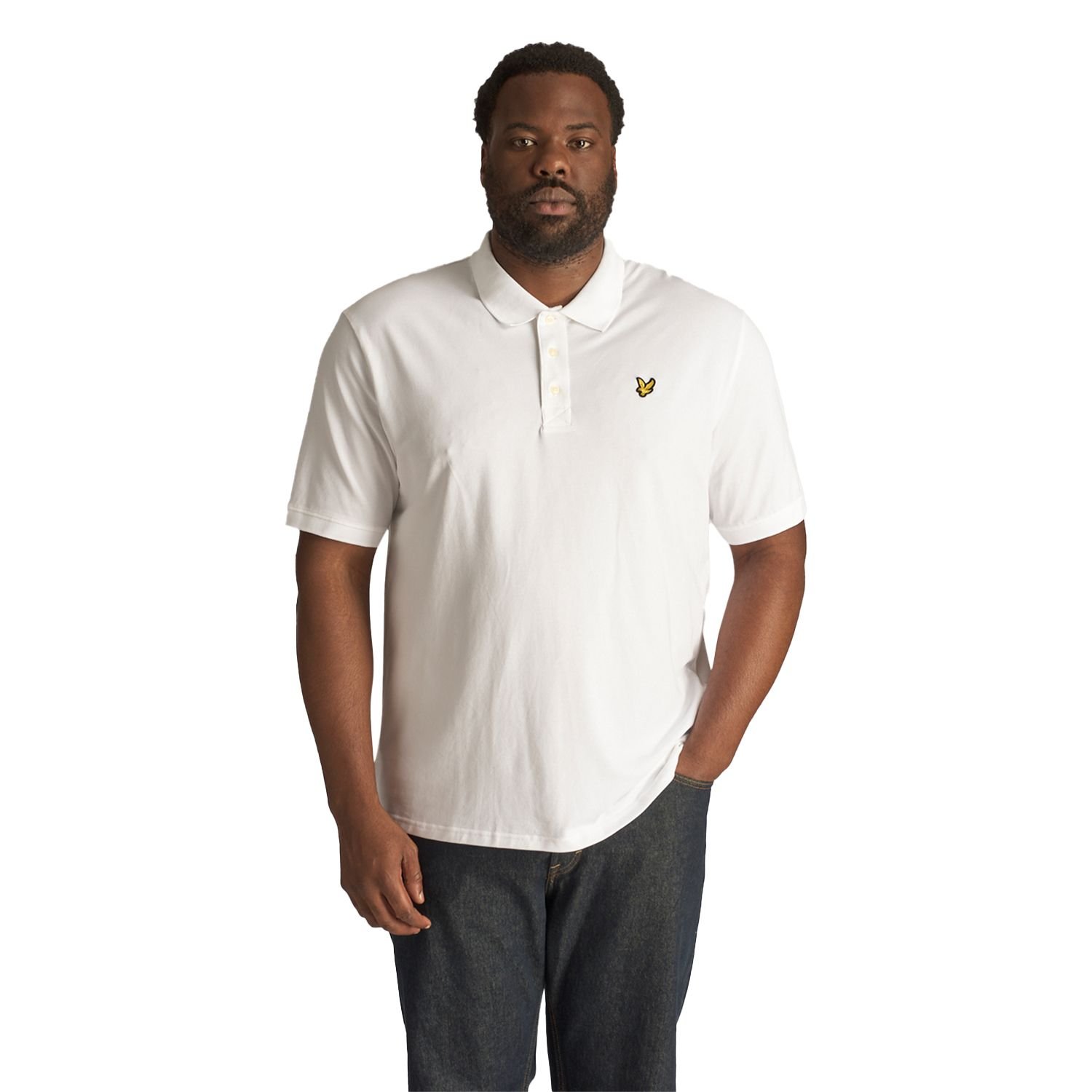 Lyle & Scott Lyle & Scott Men's Plain Plus Polo Shirt in White - 3