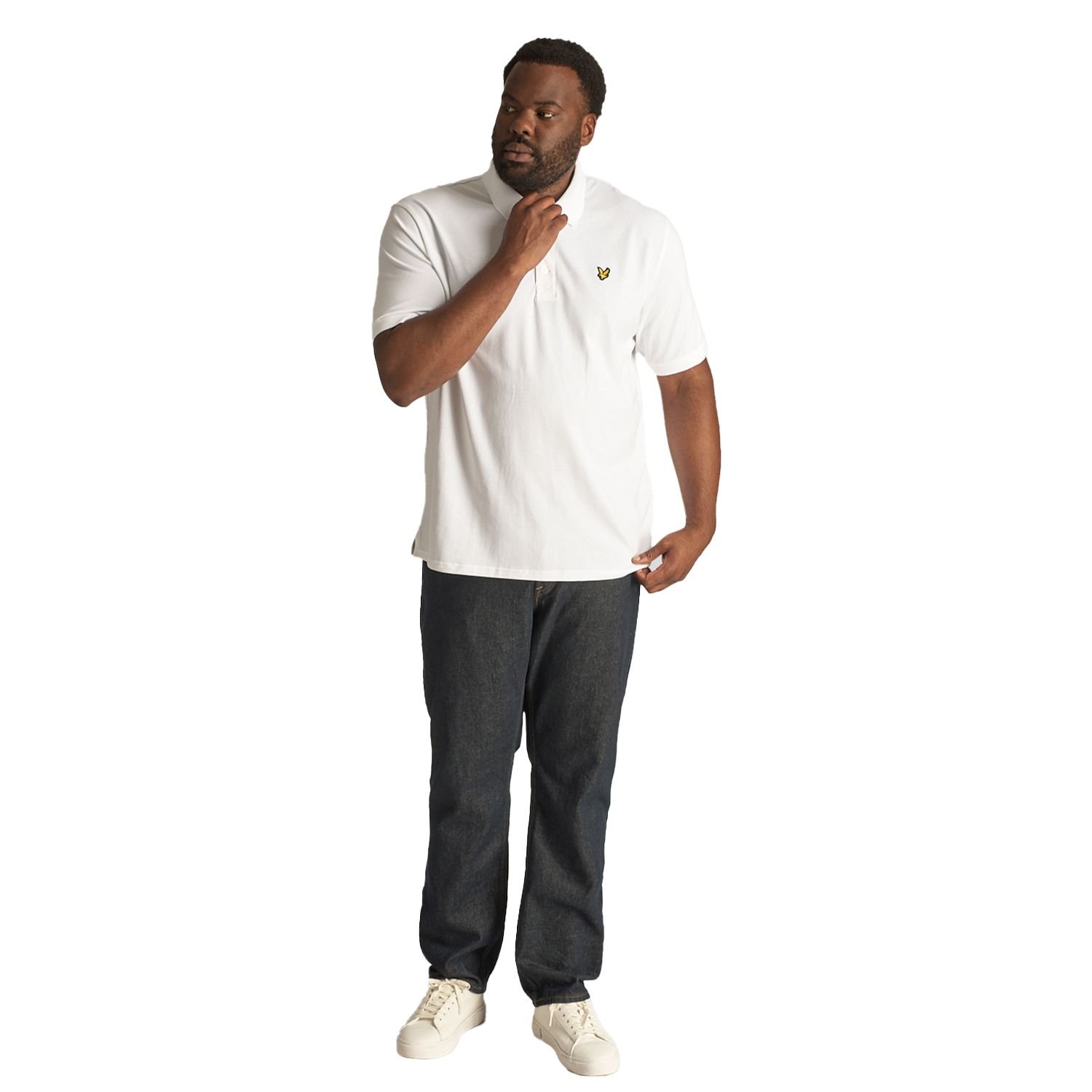 Lyle & Scott Lyle & Scott Men's Plain Plus Polo Shirt in White - 4