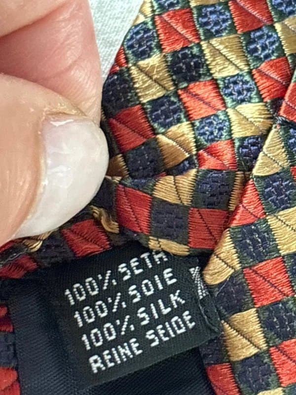 Silk House London Hero of Elegance Silk House London 100% Silk Tie – Woven Geometric Diamond Pattern