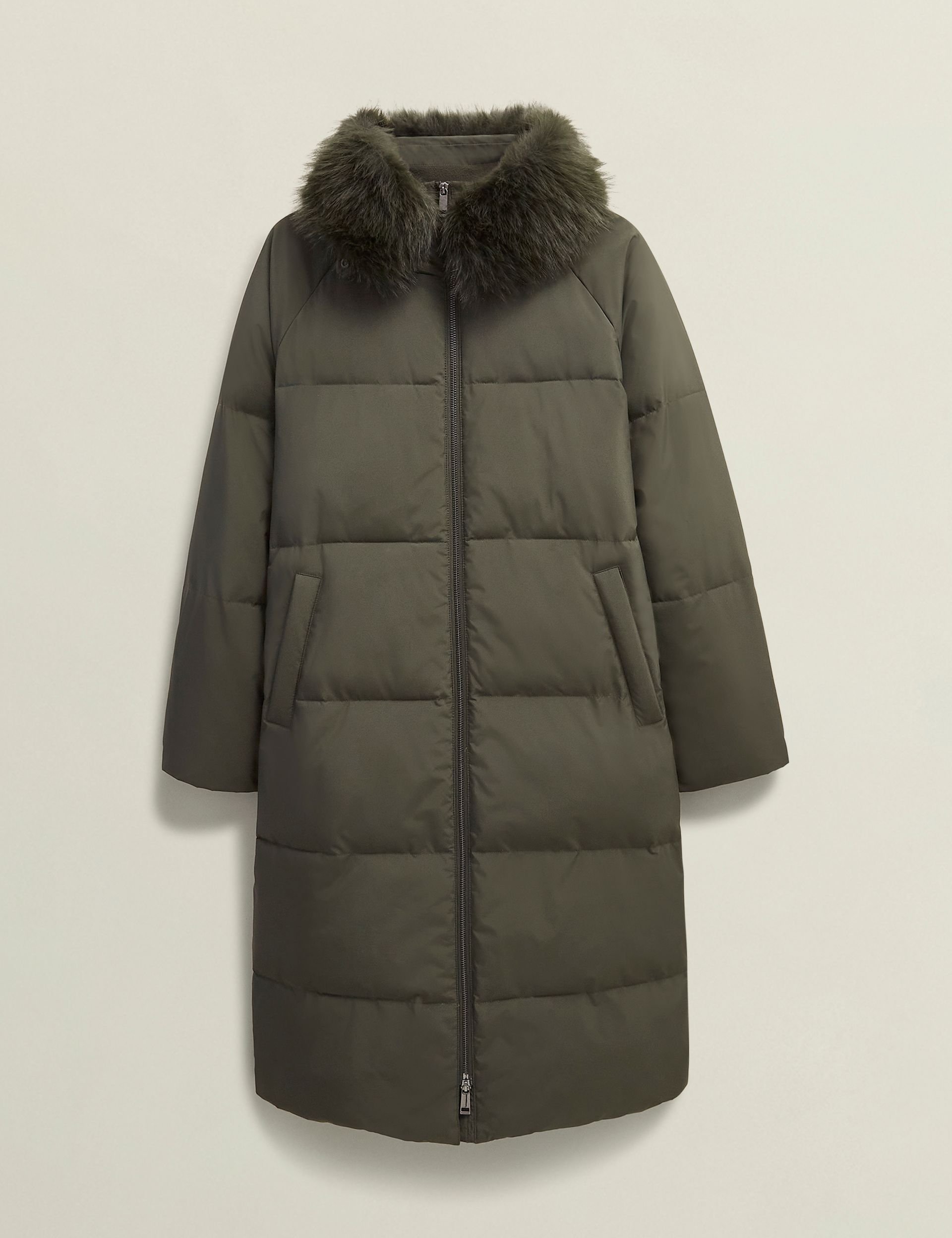 Hobbs London Hobbs London Women's Frome Puffer Jacket in Dark Olive - 2