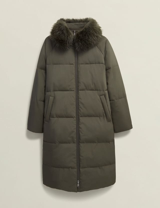 Hobbs London Hobbs London Women's Frome Puffer Jacket in Dark Olive - 2