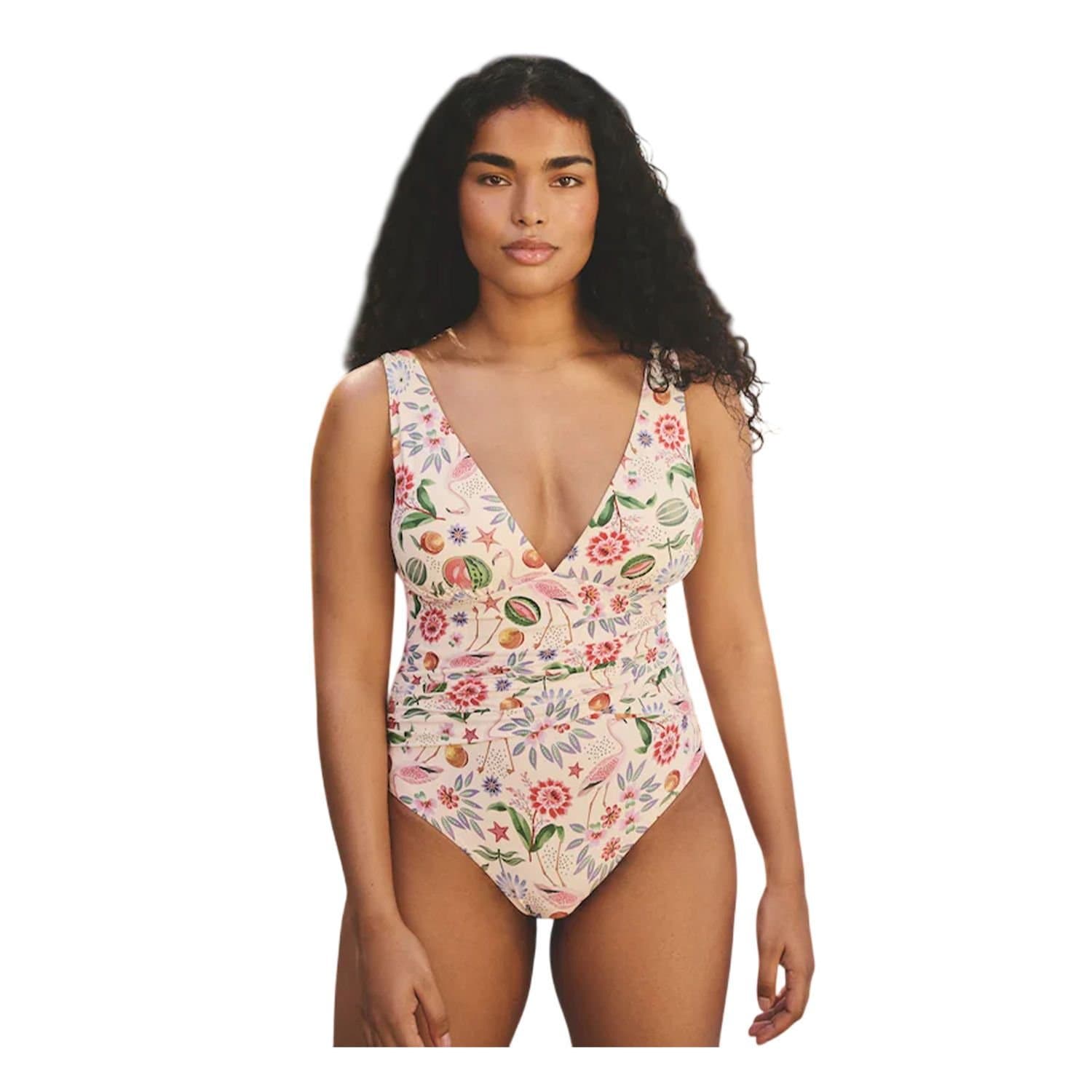 Cath Kidston Cath Kidston White Flamingo One-Piece Swimsuit