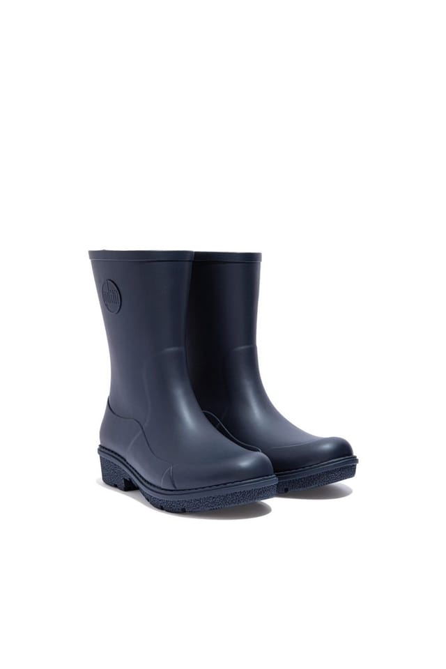FitFlop FitFlop Women's 'Wonderwelly Short' Rubber Wellington Boots in Navy - 3