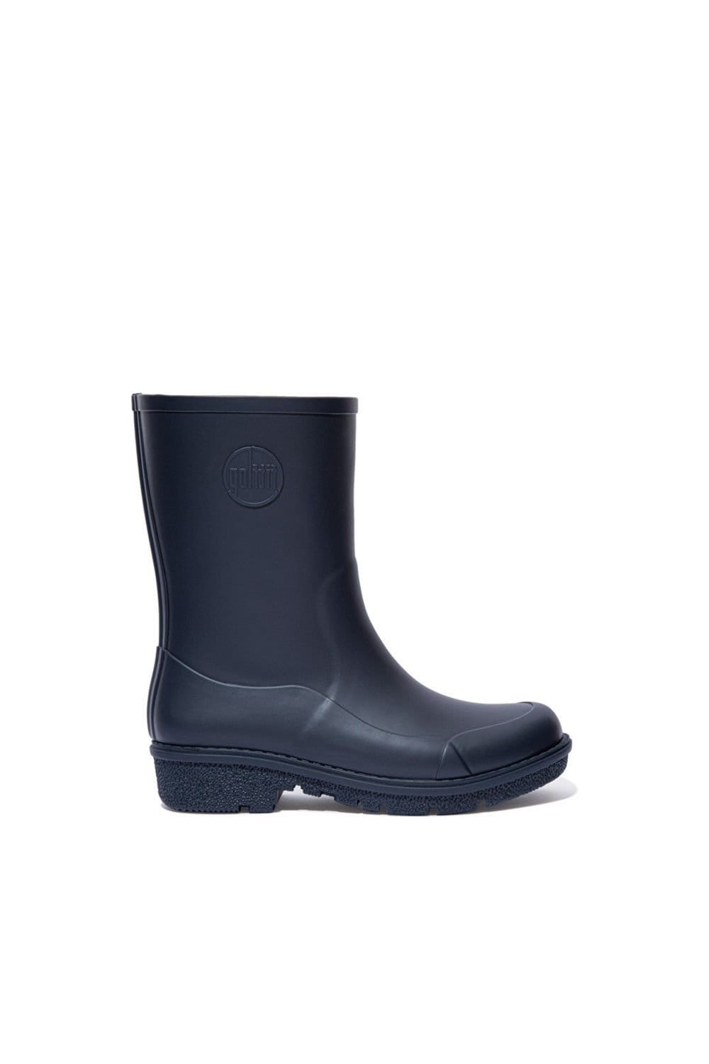 FitFlop FitFlop Women's 'Wonderwelly Short' Rubber Wellington Boots in Navy - 4