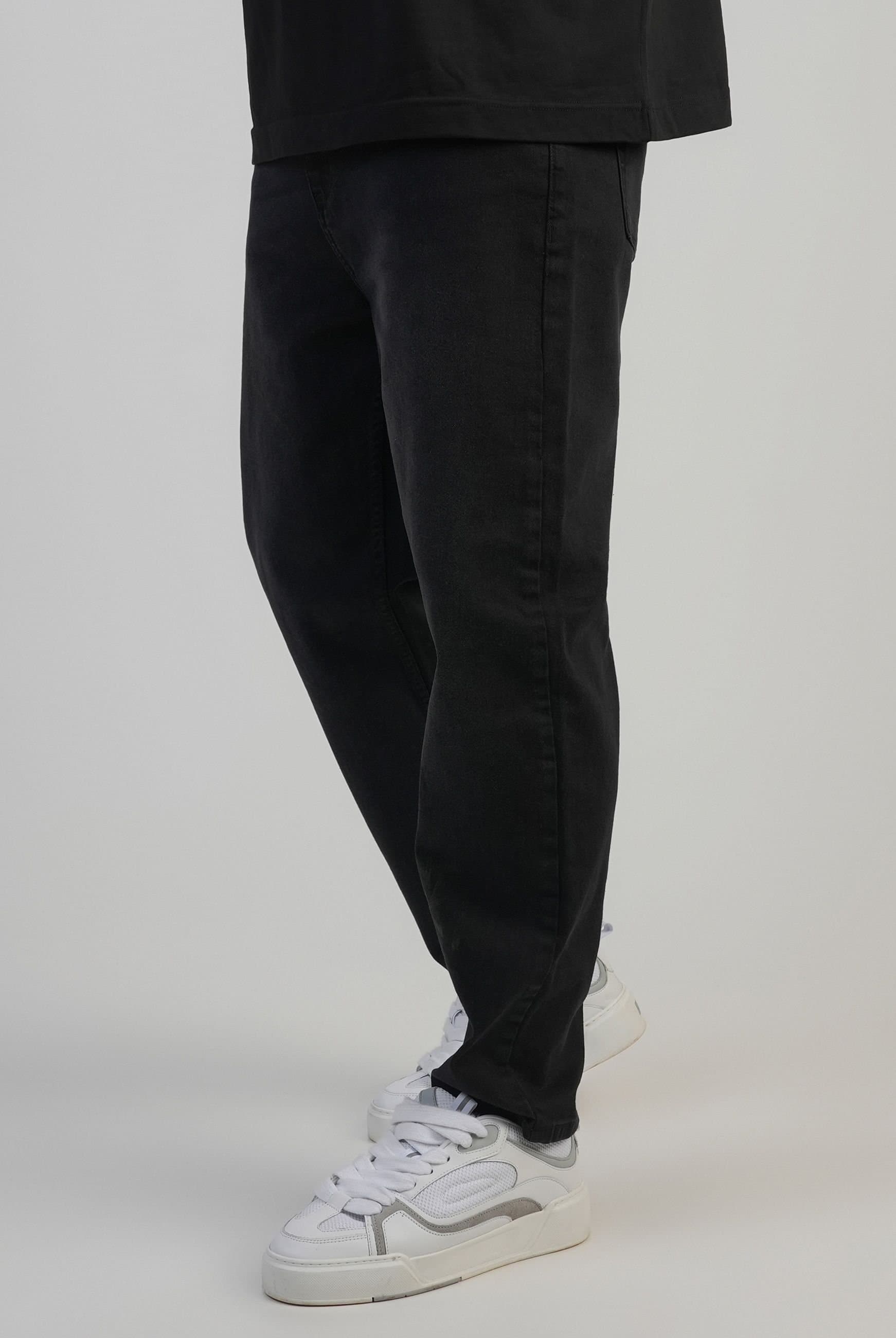 SikSilk SikSilk Men's Tapered Fit Jeans in Black