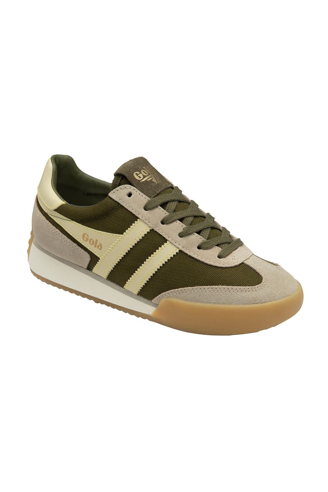 Gola Classics Gola Classics Khaki Nylon Suede Trainers