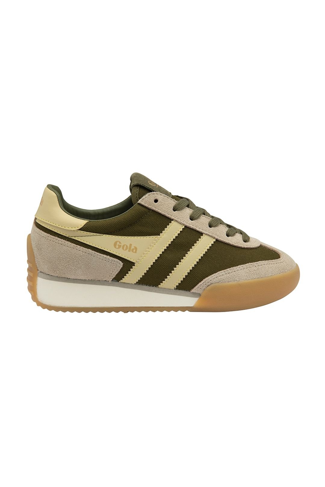 Gola Classics Gola Classics Women's 'Pacer' Lace-Up Trainers in Khaki - 2