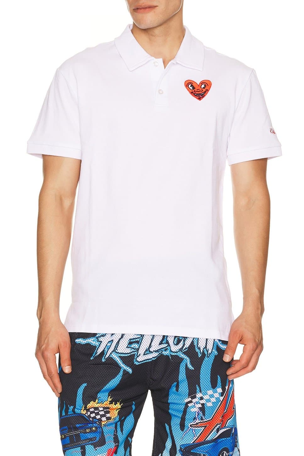 revolve Keith Haring Heart Polo